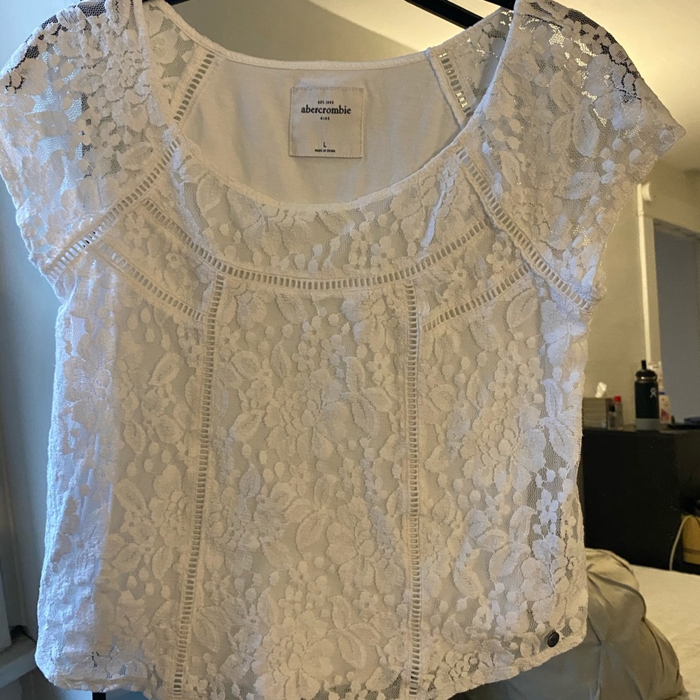 ABERCROMBIE Kids lace blouse - White